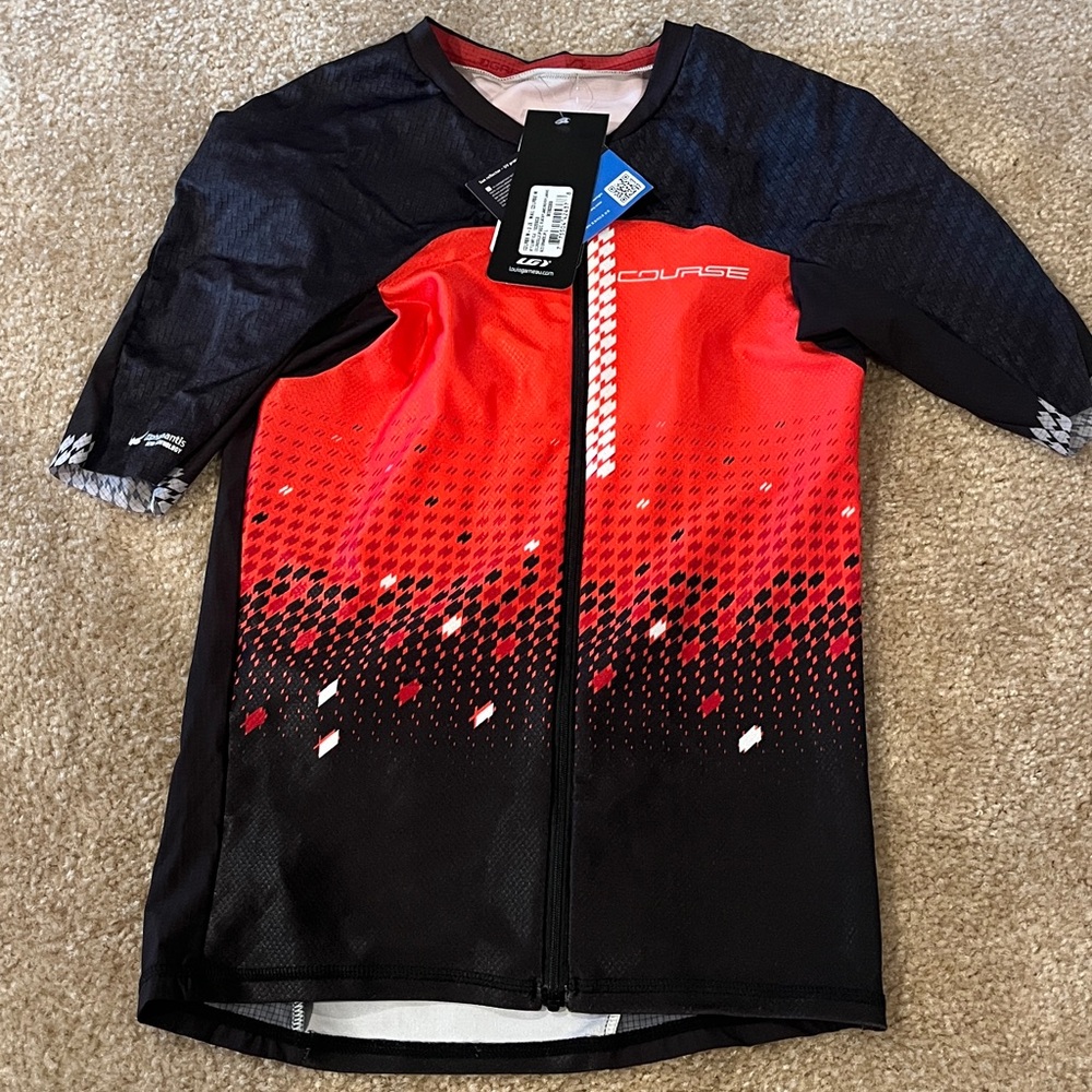 NWT Louis Garneau Short Sleeve Tri Top - size large